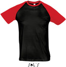 Dvobarvna moška majica z raglan rokavi Funky