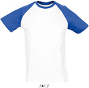 Dvobarvna moška majica z raglan rokavi Funky