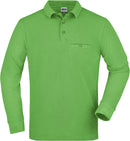 Moška delovna polo majica z dolgimi rokavi James & Nicholson JN 866