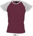 Ženska dvobarvna majica z raglan rokavi Milky 150