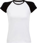 Ženska dvobarvna majica z raglan rokavi Milky 150