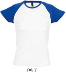 Ženska dvobarvna majica z raglan rokavi Milky 150