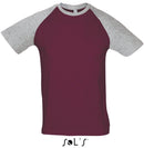 Dvobarvna moška majica z raglan rokavi Funky