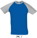 Dvobarvna moška majica z raglan rokavi Funky