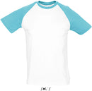 Dvobarvna moška majica z raglan rokavi Funky