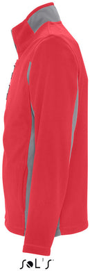 Dvobarvni moški flis z zadrgo Nordic