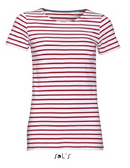 Ženska črtasta majica s kratkimi rokavi Miles Women