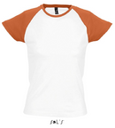 Ženska dvobarvna majica z raglan rokavi Milky 150